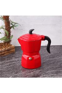 İyi Bir Hareket Kırmızı Moka Pot 3 Fincanlık