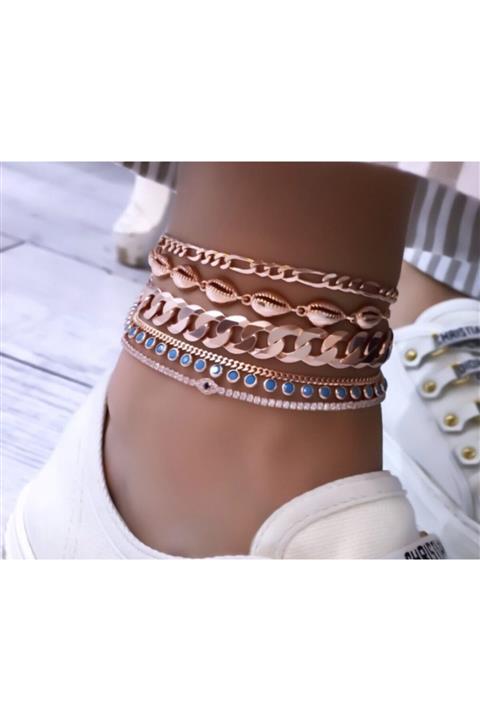 Canka Kalın Gurmet Gümüş Halhal Zincir