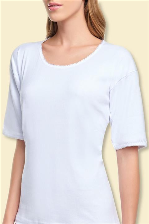 Tutku Kadın 2 Li B2eyaz Kısa Kol Fanila Mrt0141b2