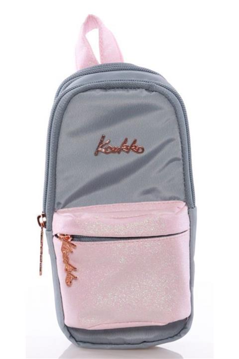 KAUKKO Magic Dreams Junior Bag Simli Gri Kalem Çantası
