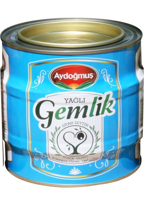 Aydoğmuş Gemlik Gurme Siyah Zeytin Teneke L-m Boy 1,800 gr