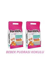 FORMİNA Formix Topaklaşan Bebek Pudra Kokulu Ince Bentonit Kedi Kumu 10 lt X 2 Adet