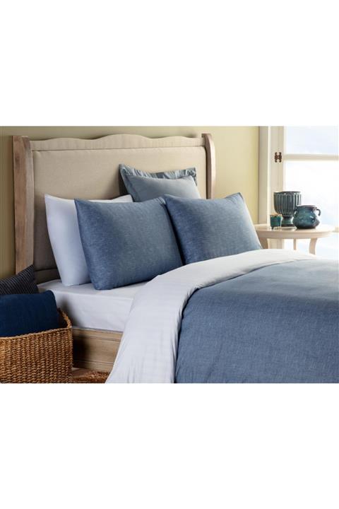 Madame Coco Jument Tek Kişilik Ranforce Nevresim Takımı - Indigo