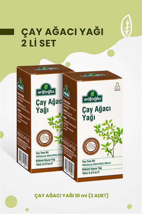 Arifoğlu Çay Ağacı Yağı 10 + 10 ml 2 Li Set