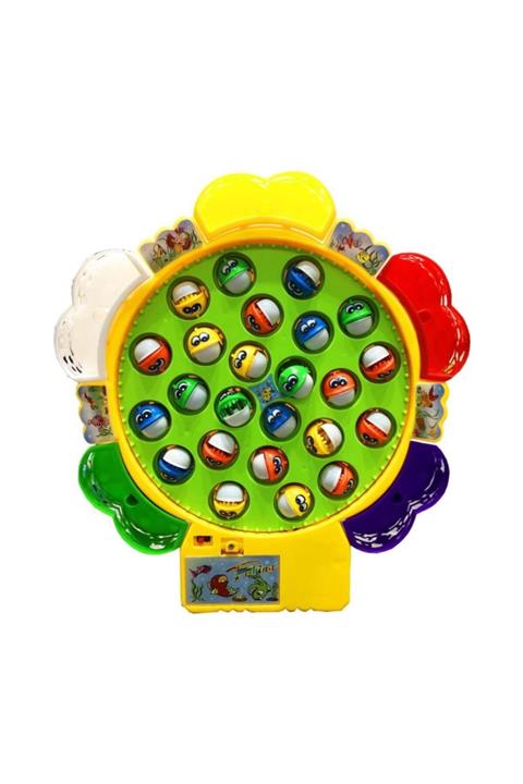 Pasifik Toys Pilli Balık Tutma Yakalama Müzikli 24 Balıklı 5 Oltalı Oyun Seti