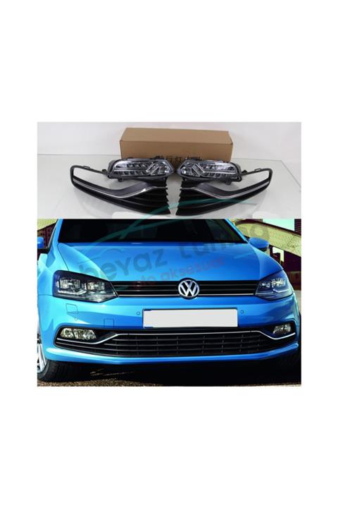 beyaztuning Volkswagen Polo 6c Sis Farı Lambası Çerçeveli Set Oem 2015-2017