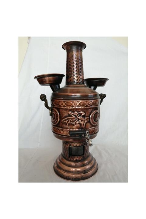 Style Bakır Işlemeli Semaver 4 lt