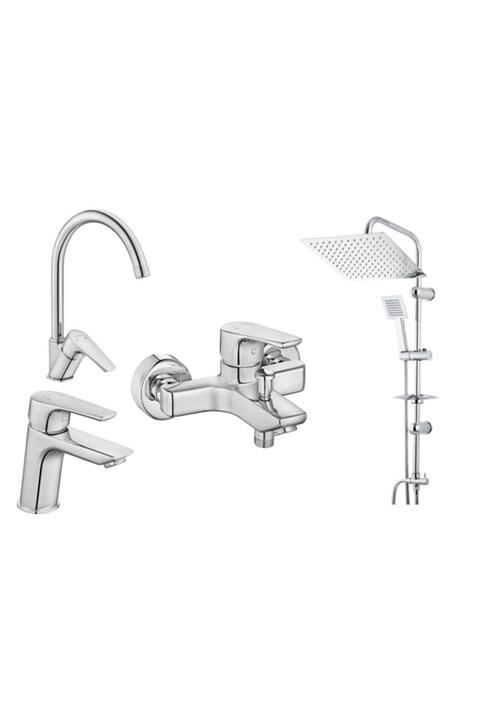 Eca Niobe Banyo + Lavabo + Evye Bataryası + Modamix Üsküp Tepe Duş Seti