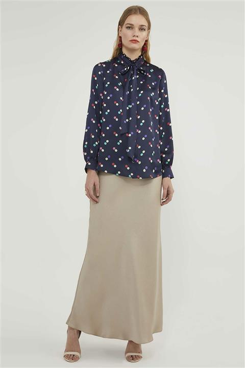 Aker Kadın Puantiyeli Bluz 20Y023100155-001