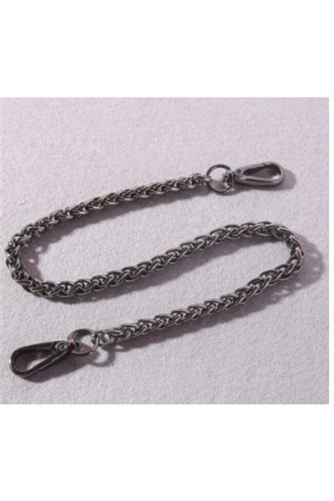 Aklar Çanta 100 Cm Kancalı Örme Zincir (siyah)