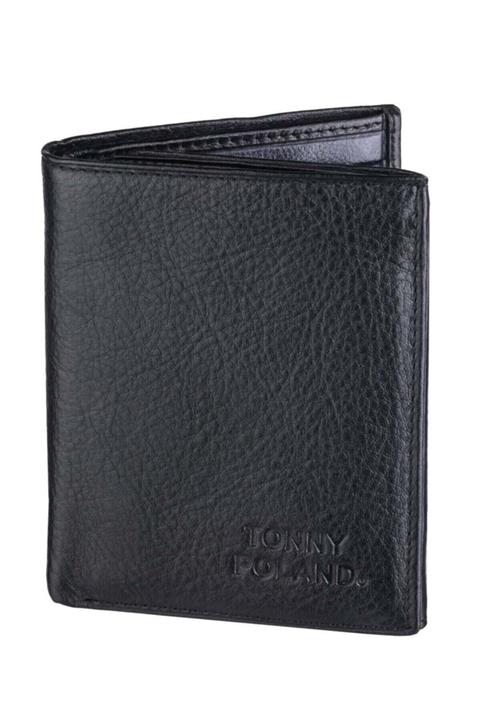 Tonny Poland Siyah Deri Cüzdan lüks Deri Cüzdan W003