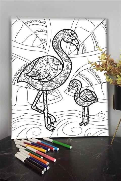 KanvasSepeti Pelikan 40x30cm Çocuklar Için Özel Boyanabilir Tablo Tuval Mandala Kalem Hediyesi Yoktur.