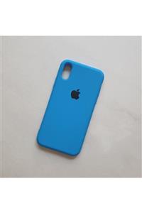 Gritty Iphone Xr Uyumlu Logolu Içi Kadife Lansman Silikon Kılıf