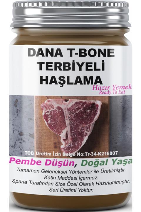 SPANA Dana T-bone Terbiyeli Haşlama Ev Yapımı Katkısız 330gr