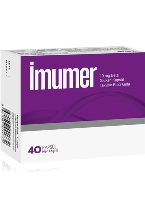 ESMIRA Imumer Beta Glukan 10 Mg 40 Kapsül Beta Glukan