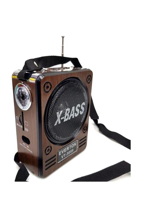 Everton X-bass Portatif Mini Seyyar Amfi Mikrofonlu Müzik Kutusu