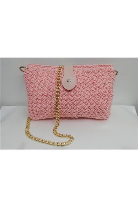 Miskhota Accessory Kadın Pudra Zincirli Fıstık Modeli Çanta