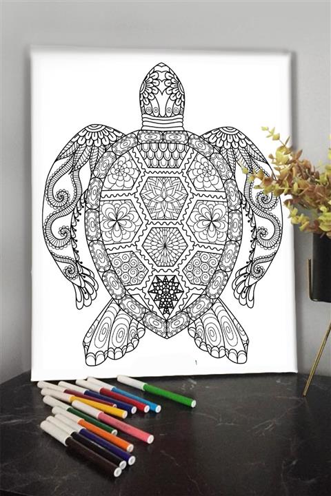 KanvasSepeti 40x30cm Çocuklar Için Guaj,akrilik,keçeli,sulu Boya Ile Boyanabilir Tuval Kalem Hediyesi Yoktur. 155