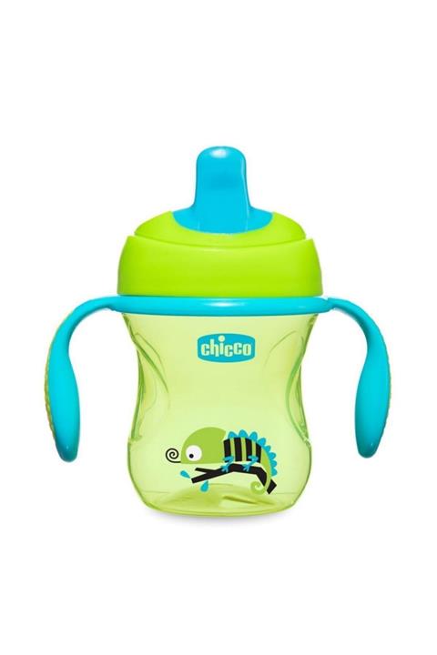 Chicco ® Training Cup Yarı Yumuşak Uçlu Alıştırma Eğitim Bardak Suluk 200 ml 6 Ay