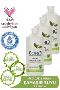 Ecos3 Ekolojik Doğal Çamaşır Suyu 3'lü Set 3 x 1000 ml