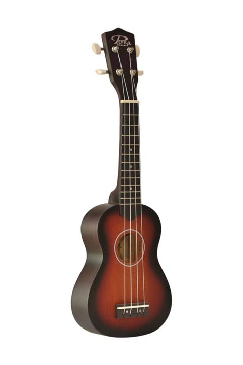 PUKA Pk-10sb Günbatımı Renk Kılıflı Soprano Boy Gül Klavye Ve Eşikli Ukulele