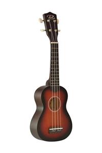 PUKA Pk-10sb Günbatımı Renk Kılıflı Soprano Boy Gül Klavye Ve Eşikli Ukulele