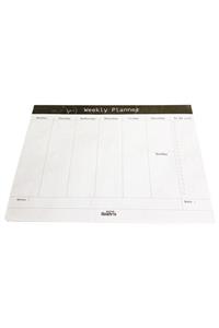 HoldArts Desk Planner - Siyah&beyaz Desen Haftalık Planlayıcı 31,8 X 23,7