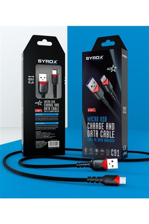 Syrox 2.0a Hızlı Micro Şarj Kablosu