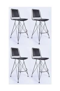 TATAR Tel Bar Sandalye 65 Cm Lik 4 Lü
