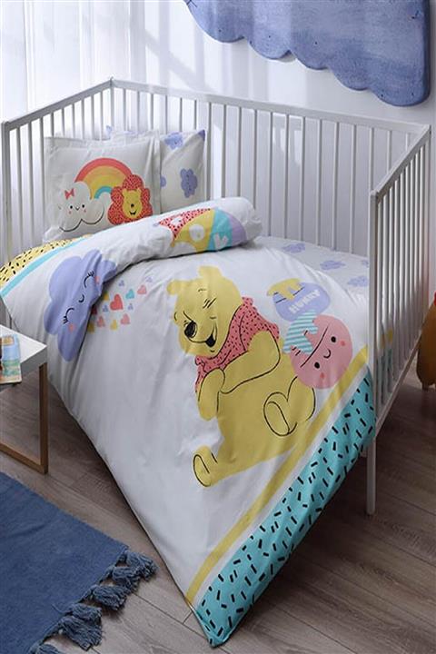 Taç Lisanslı Bebek Nevresim Takımı-Disney Winnie Hunny Baby