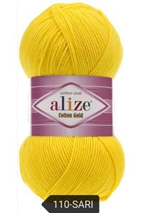 Alize Cotton Gold Amigurumi Ipi El Örgü Ipi Punch Ipi Örgü Ipi 100 Gr-renk Kodu-110-sarı-