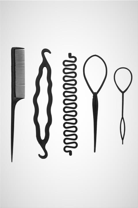 H&E DESIGN Kadın 5'li Pratik Topuz Tokası Seti