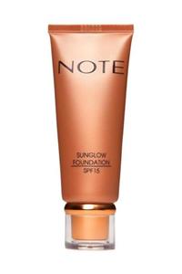 NOTE Sunglow Foundation Işıltılı Bronzlaştırıcı Fondöten 10