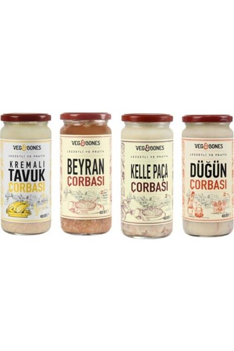 Veg&Bones Gurme Çorbalar Mix Paket 4'lü