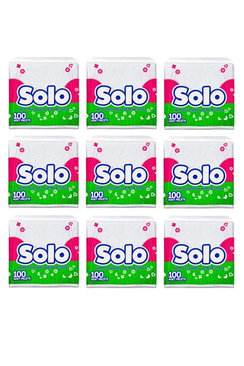 Solo 100'lü Peçete 9x100=900 Yaprak