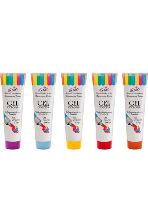 Dr. Gusto Dr Gusto Jel Gıda Boyaları 5 Renk - 100 gr