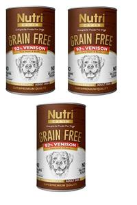 Nutri Canin Tahılsız Geyik Etli Köpek Konserve 400 Gr. X 3 Adet