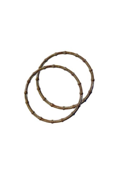 Selin 2 Adet 19 Cm Bambu Görünümlü Plastik Çanta Sapı