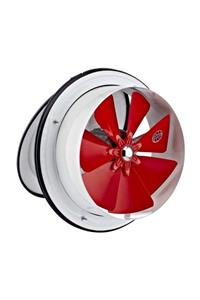 AYAS 25 Cm Çapında Kta-250-4k-m 1500 D/d 220 230 Volt Monofaze Kapaklı Tip Aspiratör Fan