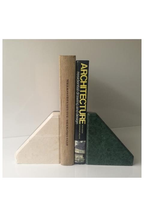 BMK MERMER Mermer 2 'li Kitap Tutucu, Mermer Kitap Destekleri