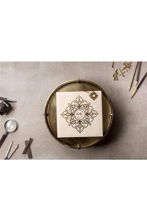 İKLİM DAVETİYE Wedding Düğün Nikah Nişan Davetiyesi 8326 - 100 Adet