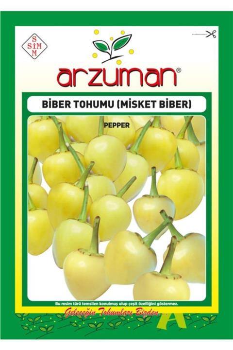 GüçlüTedarik Misket Biber Tohumu 500 Adet Tohum 5 gr