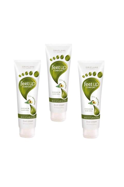 Oriflame 3 Adet Feet Up Comfort Gece Boyu Nemlendirici Ayak Kremi 75 Ml