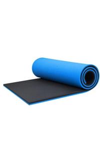 Yukon Çift Taraflı Mavi Siyah Pilates Matı Pilates Minderi Yoga Matı