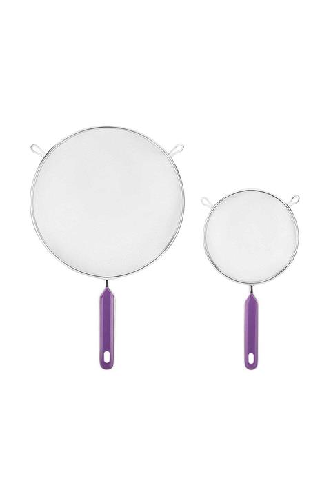 Tantitoni 2'li Mor Paslanmaz Çelik Süzgeç Seti