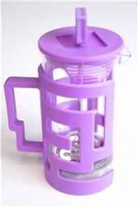 Sadık Plastik SP Mor Plastik Korumalı Cam Hazneli French Press 350 ml 10006