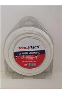 SAM TECH Altıgen Tırpan Misinası 3,3mm*46mt Beyaz