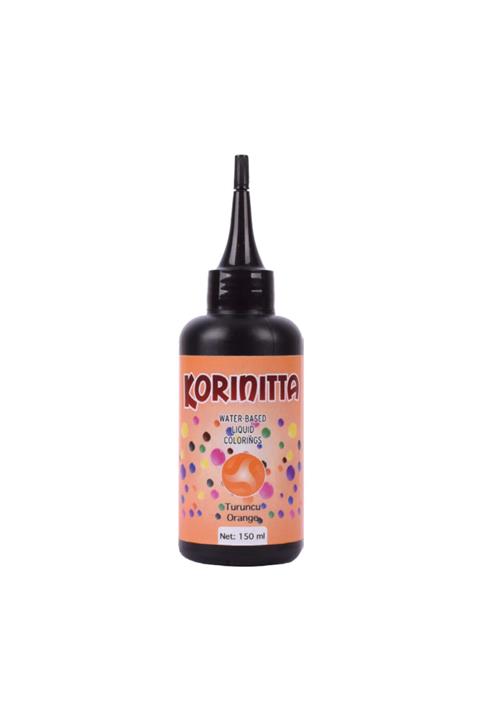 Korinitta Yenilebilir Su Bazlı Sıvı Gıda Boyası Turuncu 150 Ml (1 Adet)