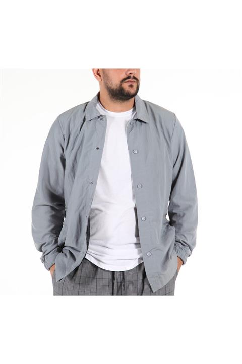 outcastwear Unisex Gri Never Give Up Reflektörlü Yağmurluk