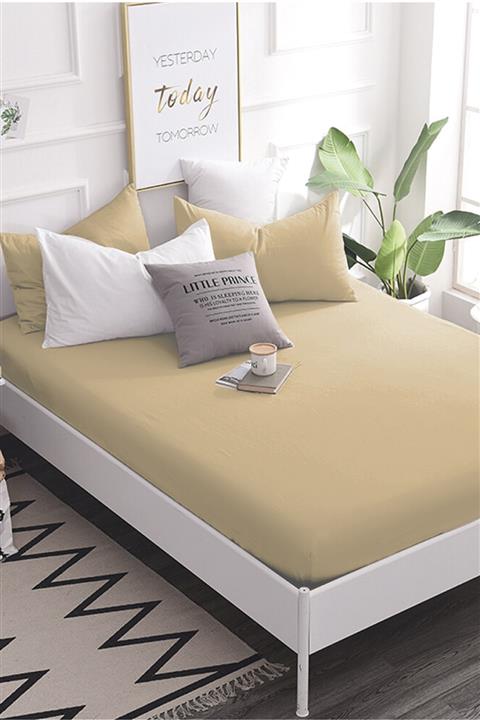 Roza Home Collection Hardal Battal Boy Lastikli Çarşaf Pamuklu-havlu Kumaş 180x200